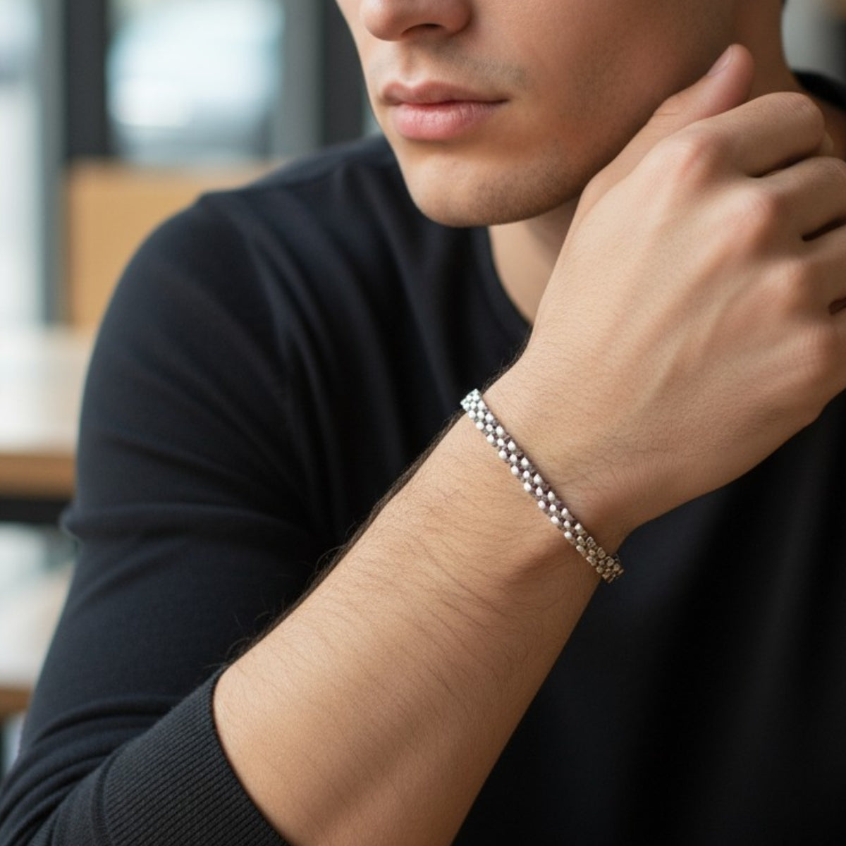 Bracelet en acier inoxydable de style Rolex. BA1011