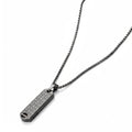 Collier pour homme pendentif diamante-Noir SR1708
