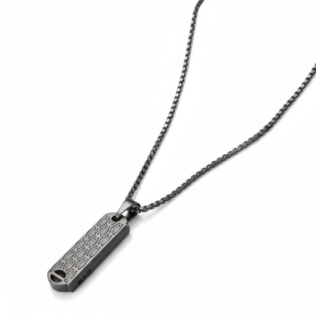 Collier pour homme pendentif diamante-Noir SR1708