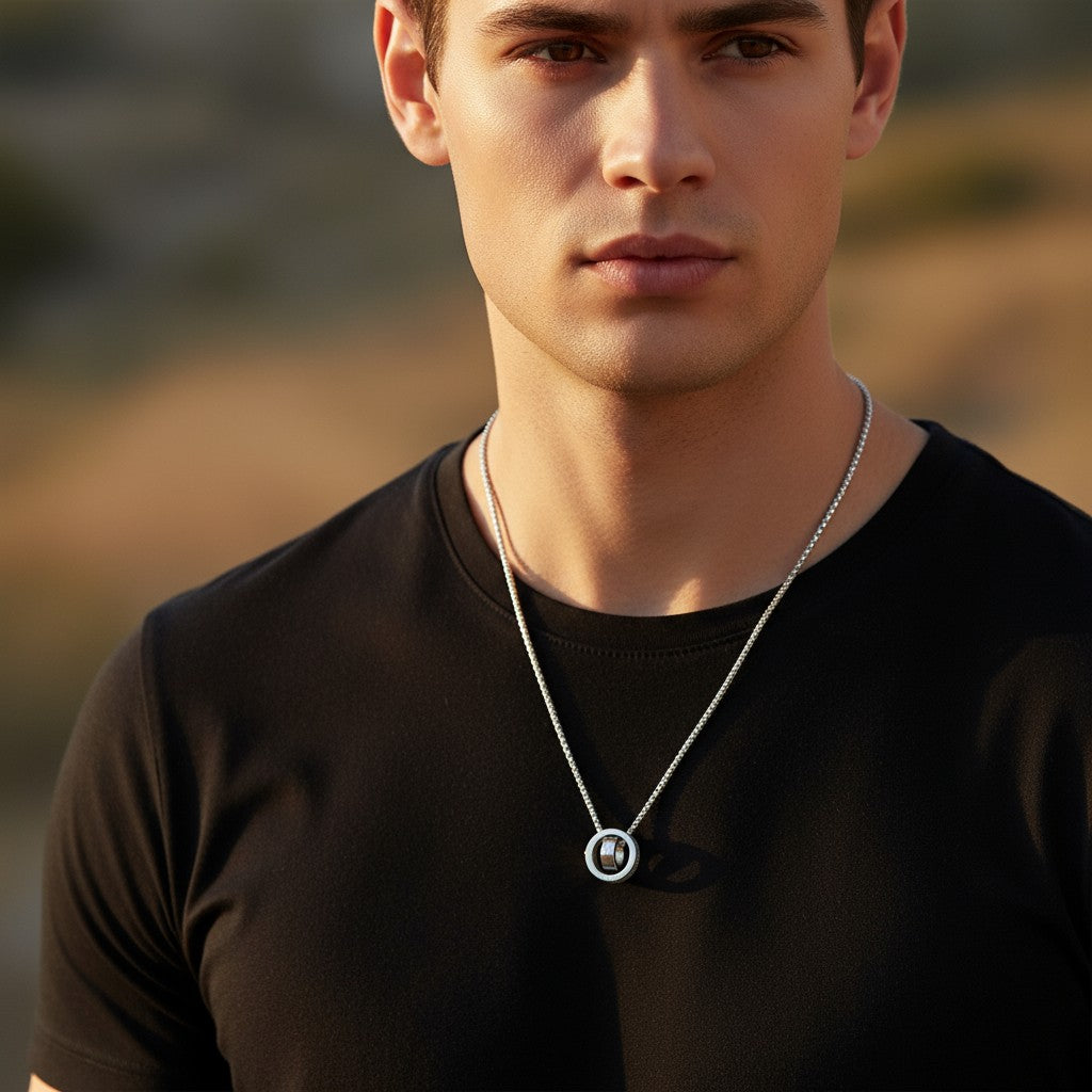 Collier ALPHA en Acier Inoxydable pour Hommes CE2314